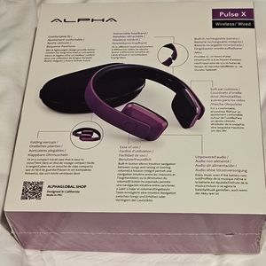 NEW Sealed Alpha Pulse X Wireless Wired PURPLE
